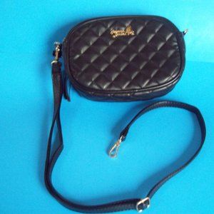 REBECCA BONBON QUILTED BLACK BAG/CROSSBODY